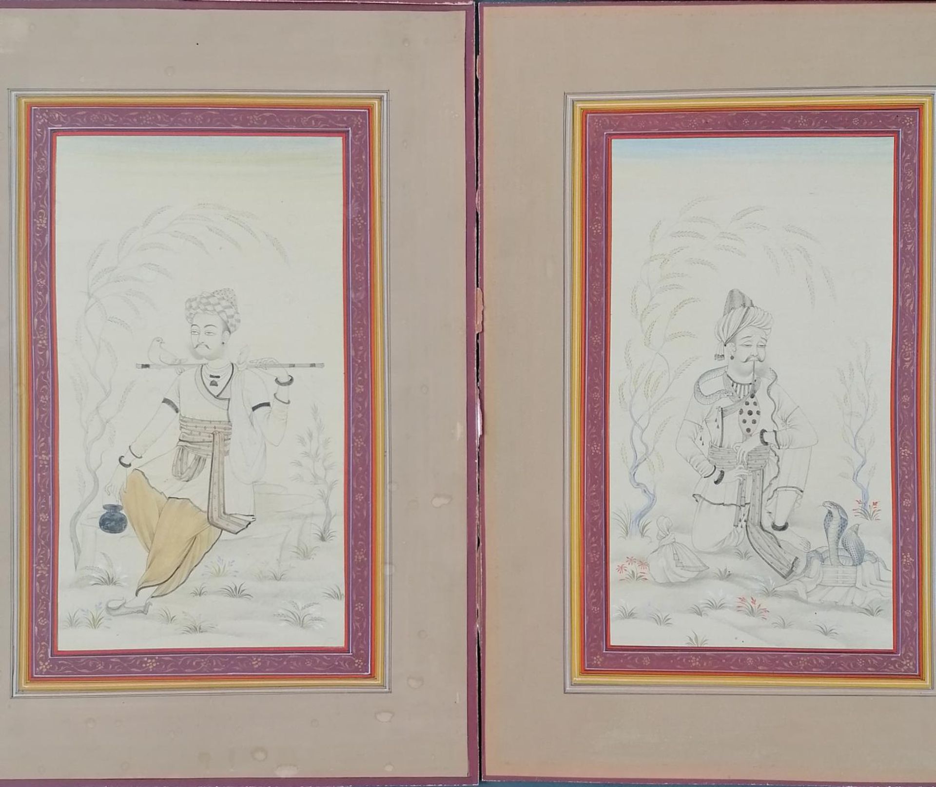 Fünf feine Miniaturmalerei, Indien 20. Jahrhundert - Image 3 of 6