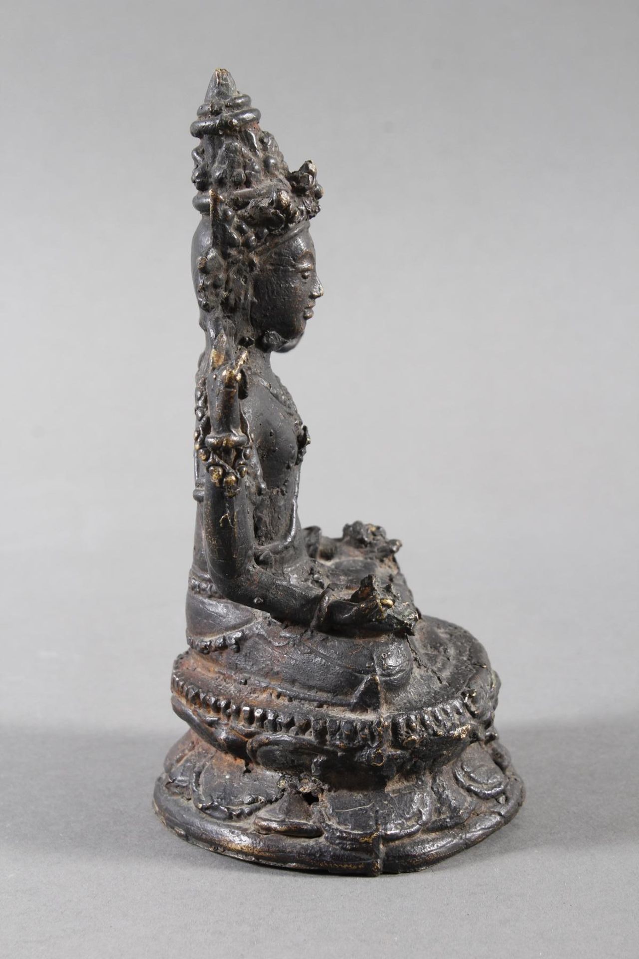 Bronze Buddha, Indonesien, 18./19. Jahrhundert - Bild 6 aus 11