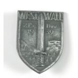 Mützenabzeichen für Angehörige der 215. Division Westwall 1939
