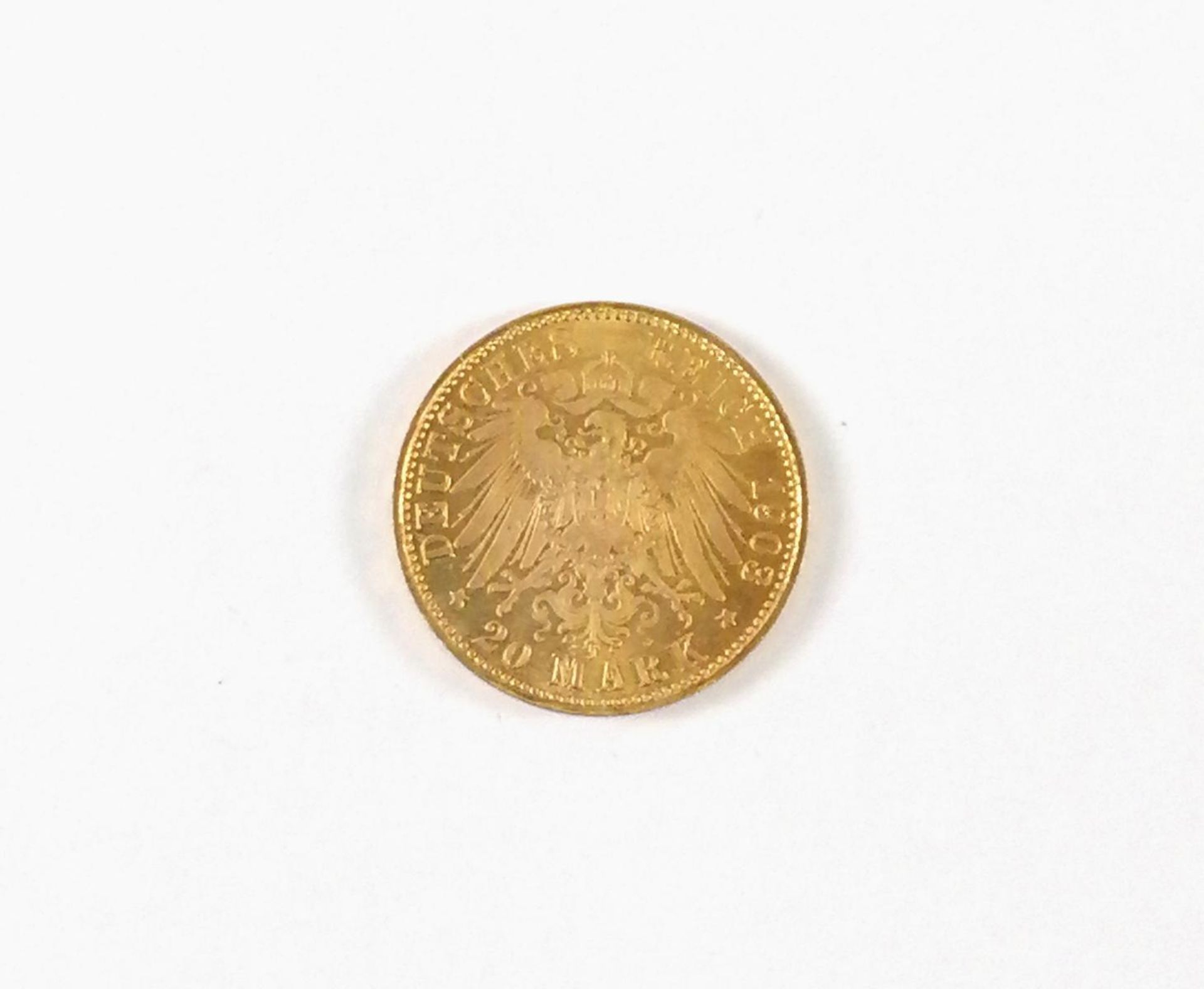 Deutsches Reich 20 Mark 1903 A, Sachsen - Bild 2 aus 2