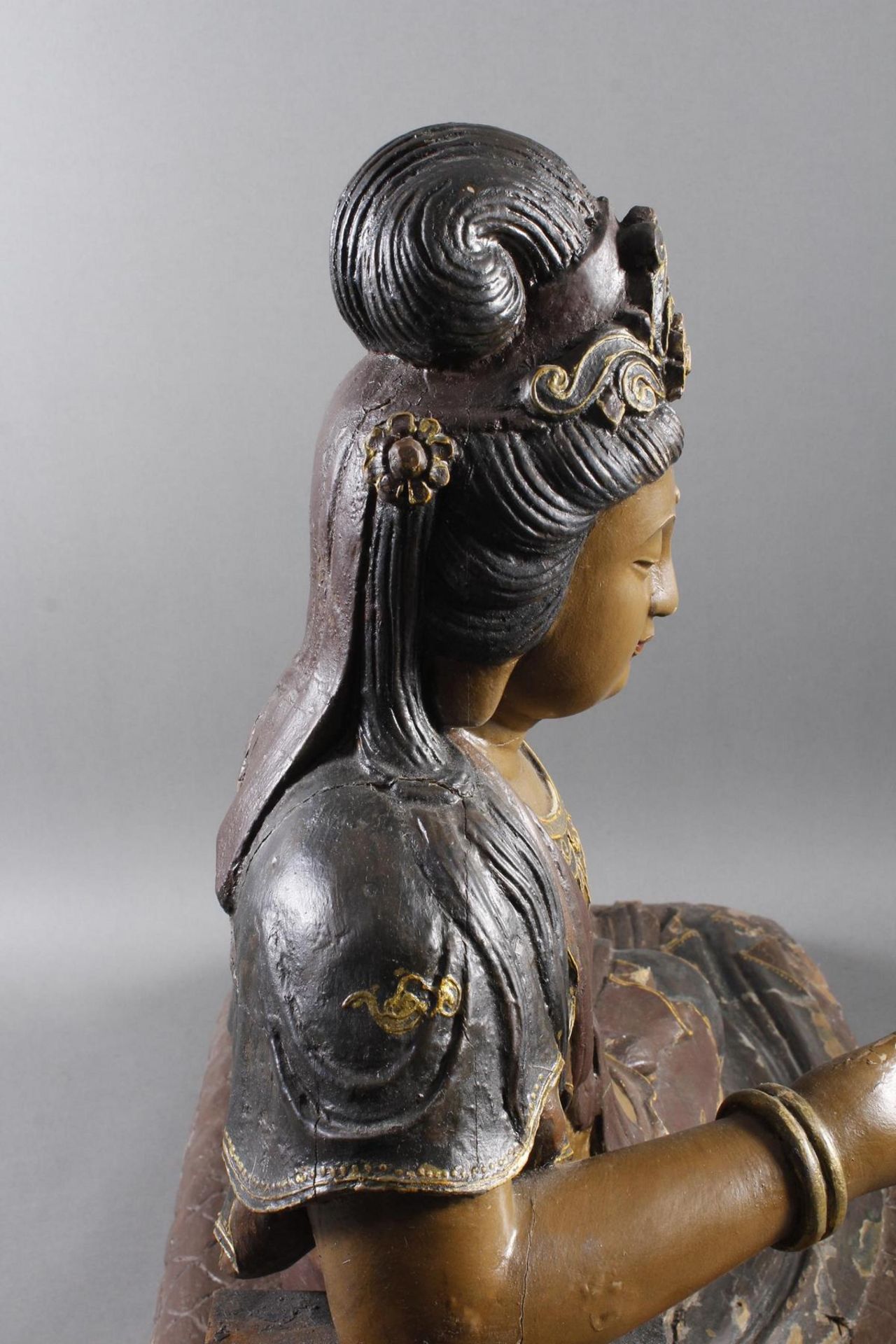 Liegender Bodhisattva Avalokiteshvara, China 19 Jahrhundert - Bild 18 aus 26