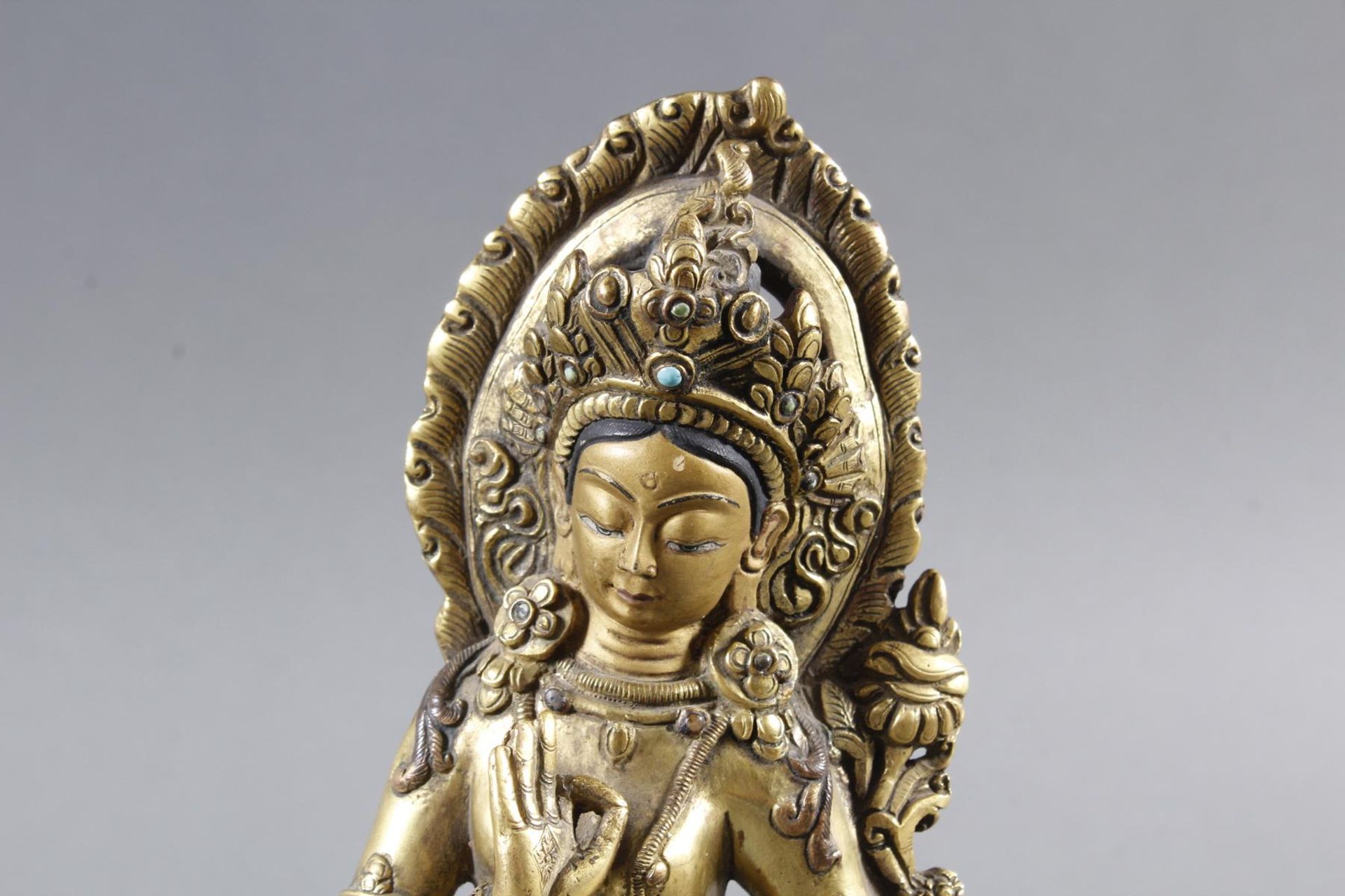 Stehender Buddha, Tibet 16. / 17. Jahrhundert - Bild 5 aus 8