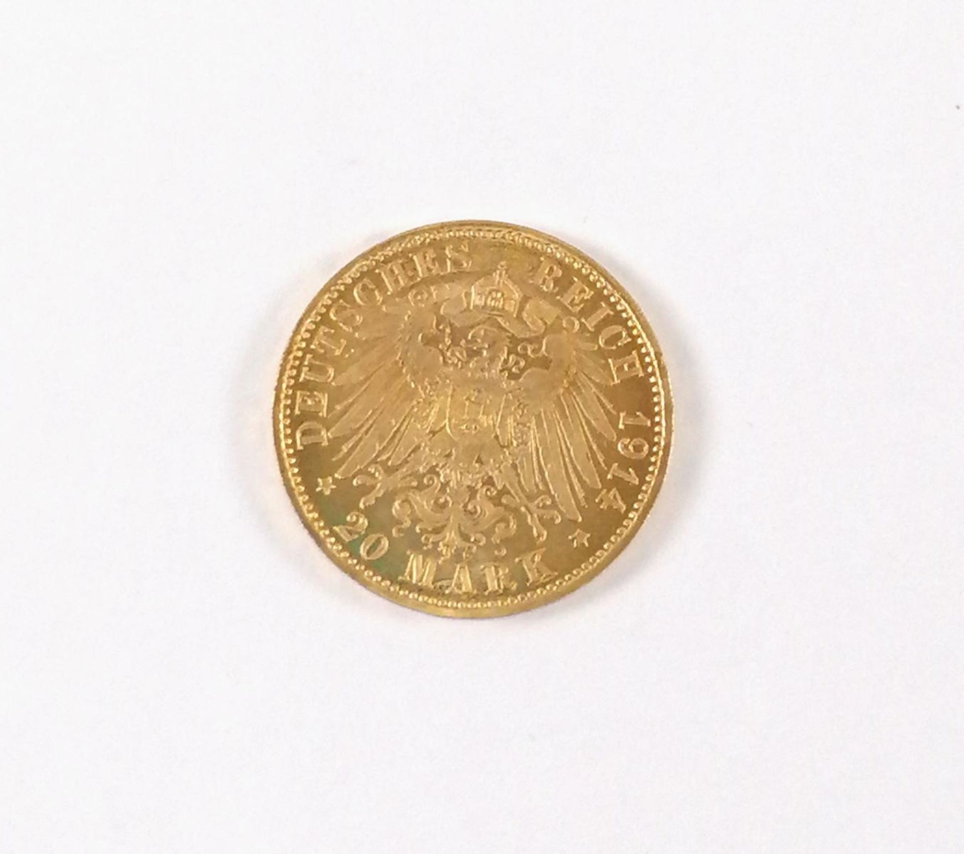 Deutsches Reich 20 Mark 1914 D, Bayern - Bild 2 aus 2