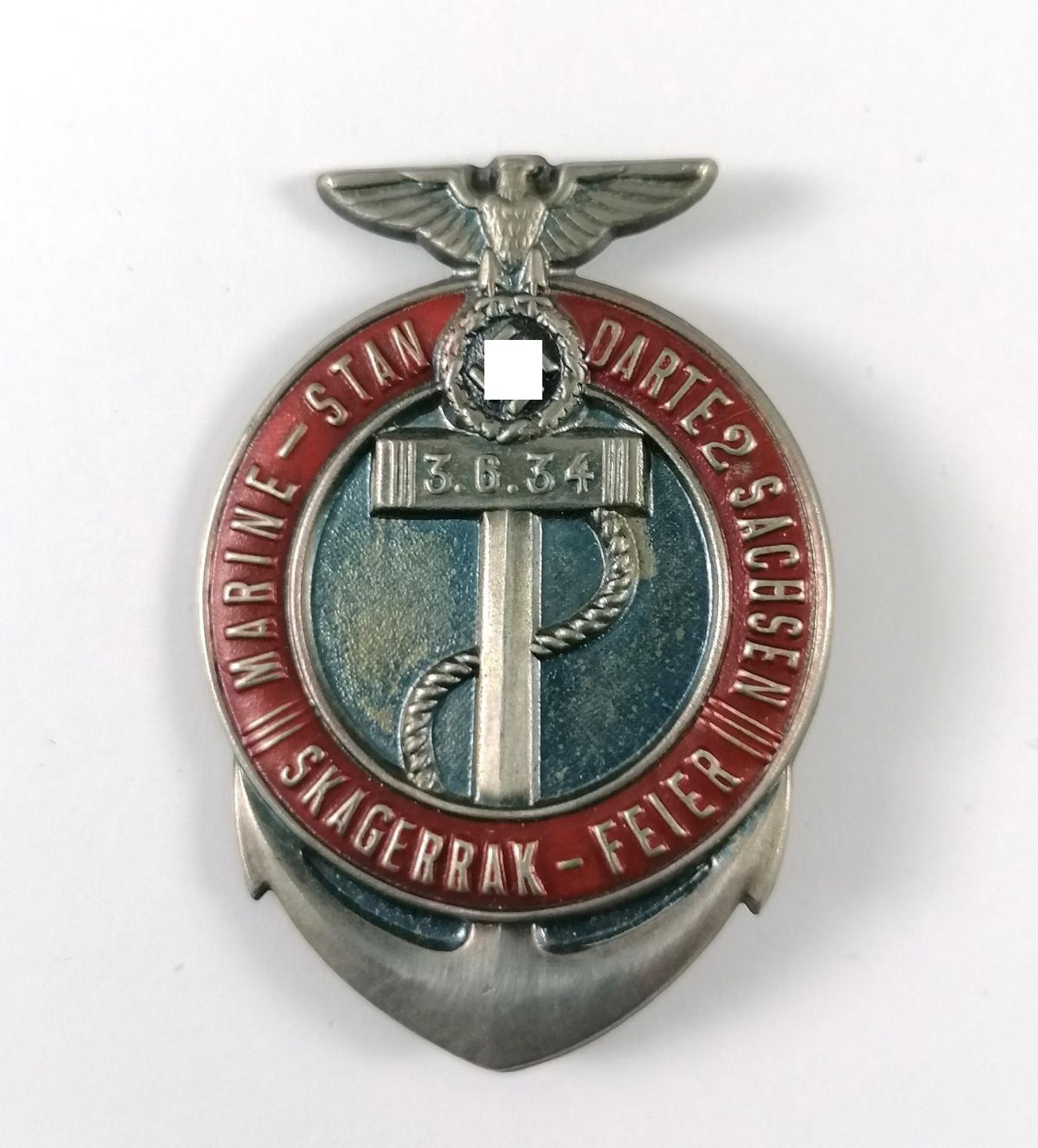 Abzeichen: SA Marine Standarte 2 Sachsen Skagerrak - Feier, 3.6.1934
