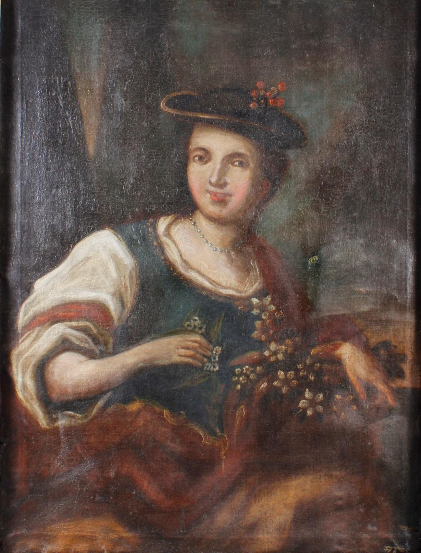 Ölgemälde, Damenportrait, wohl deutsch 17. / 18. Jahrhundert - Image 2 of 14