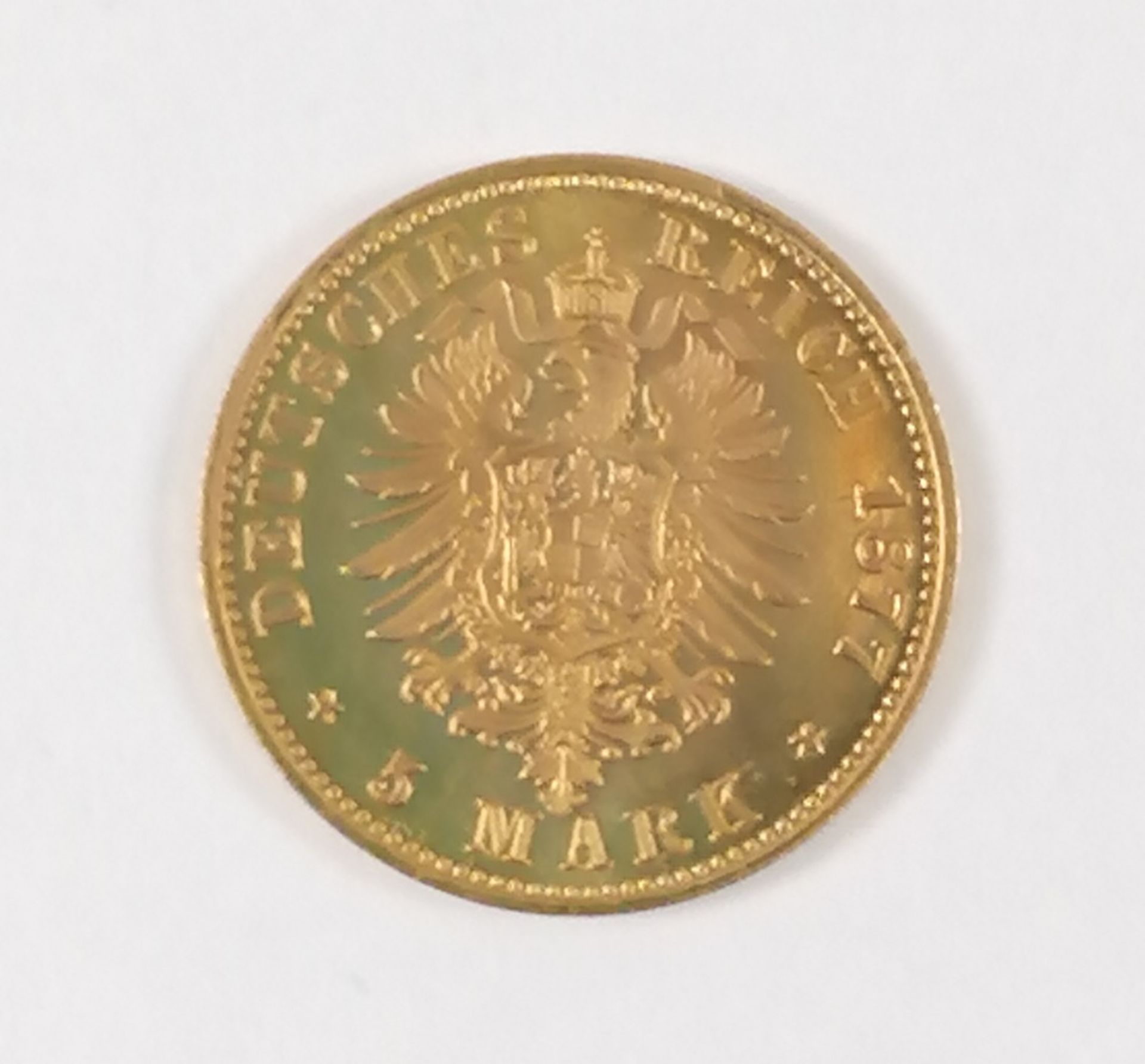 Deutsches Reich 5 Mark 1877 A, Preußen - Bild 2 aus 2