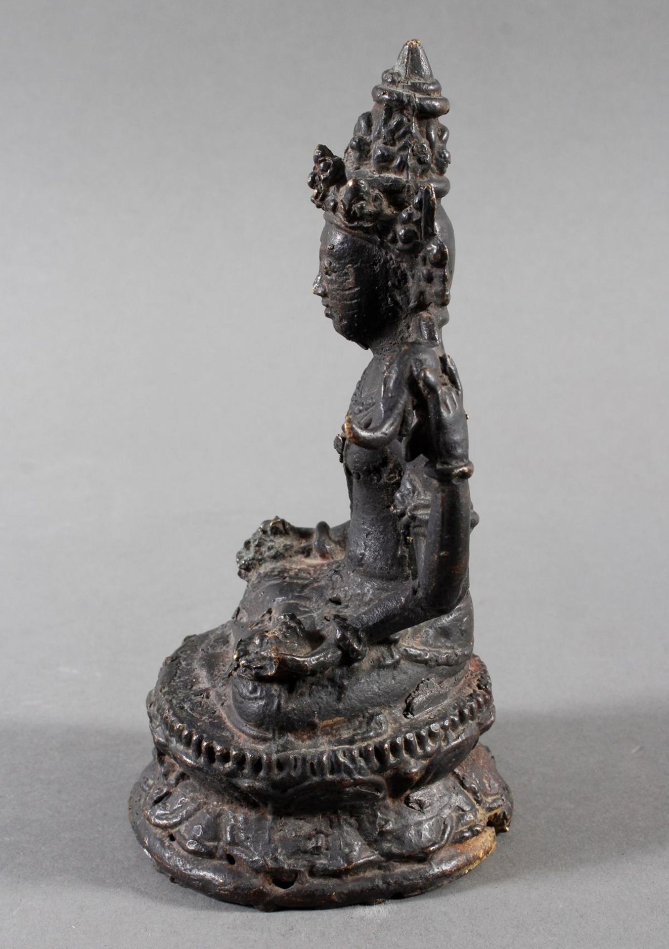 Bronze Buddha, Indonesien, 18./19. Jahrhundert - Bild 10 aus 11