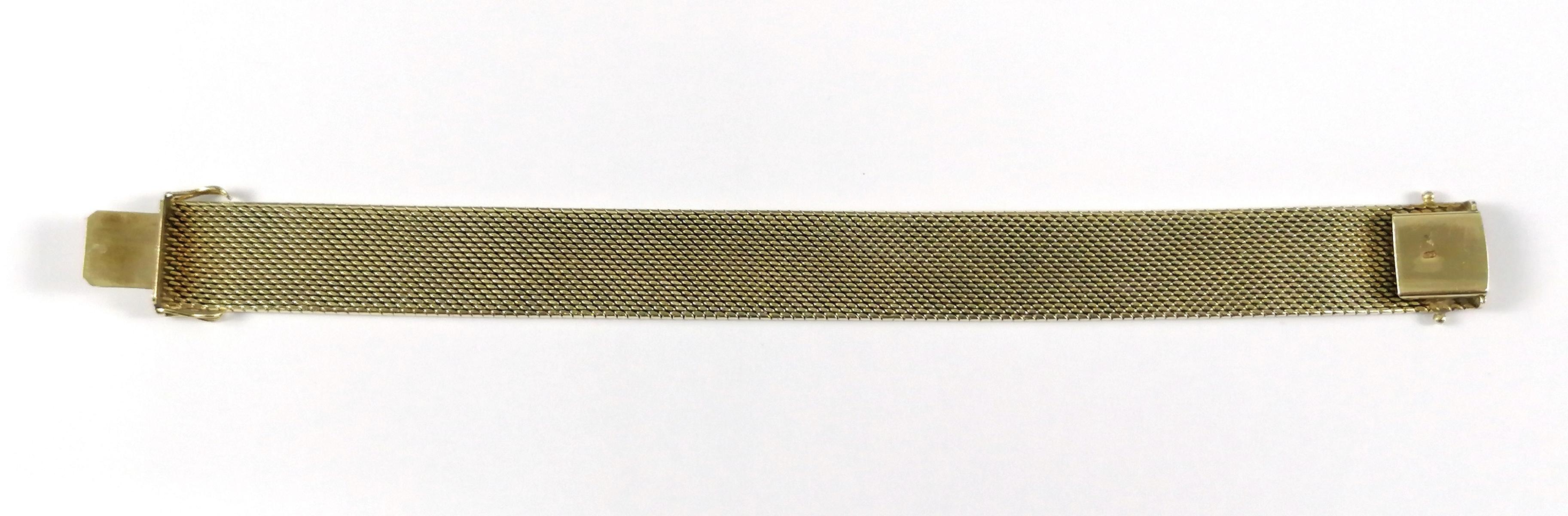Breites Damenarmband aus 14 kt Gelbgold - Image 2 of 3