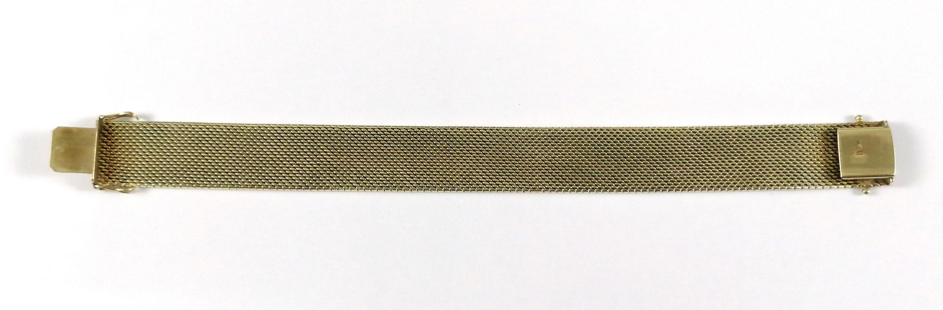 Breites Damenarmband aus 14 kt Gelbgold - Bild 2 aus 3