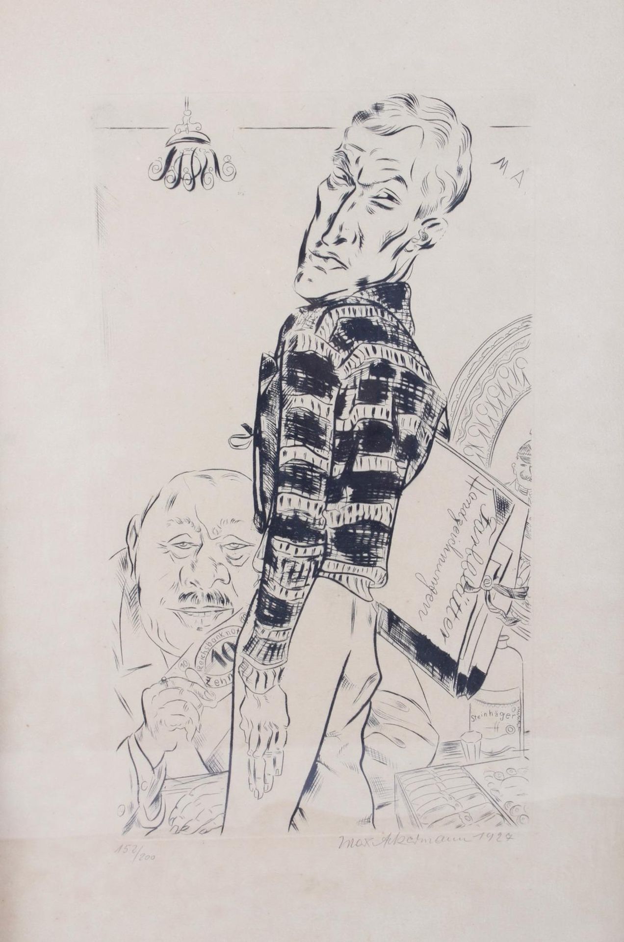 Radierung, Max Ackermann (1887-1975), Kunstkauf - Image 2 of 4