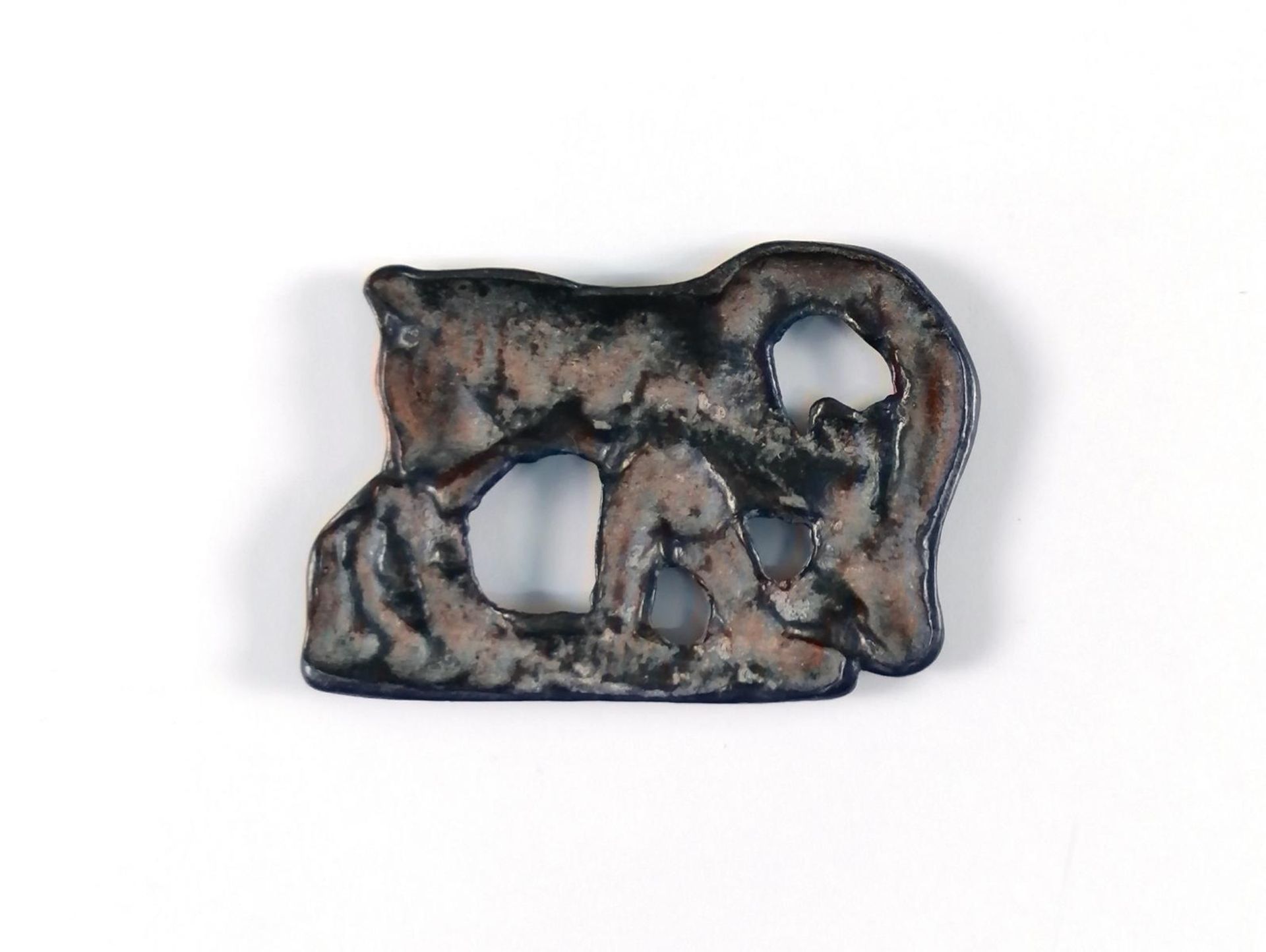 Persischer Steinbock aus Bronze, 3. bis 2. Jh. b. C. - Image 2 of 2