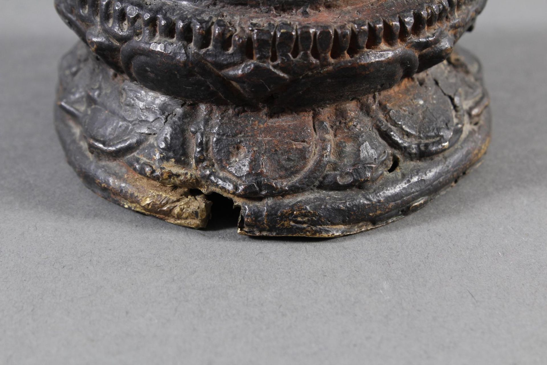 Bronze Buddha, Indonesien, 18./19. Jahrhundert - Bild 9 aus 11