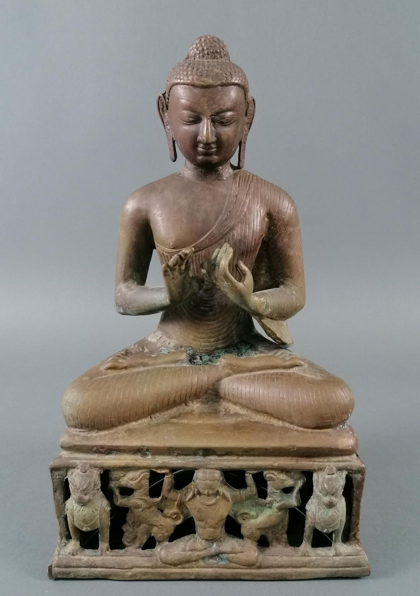 Buddha aus Bronze, Thailand wohl 18./19.Jh.