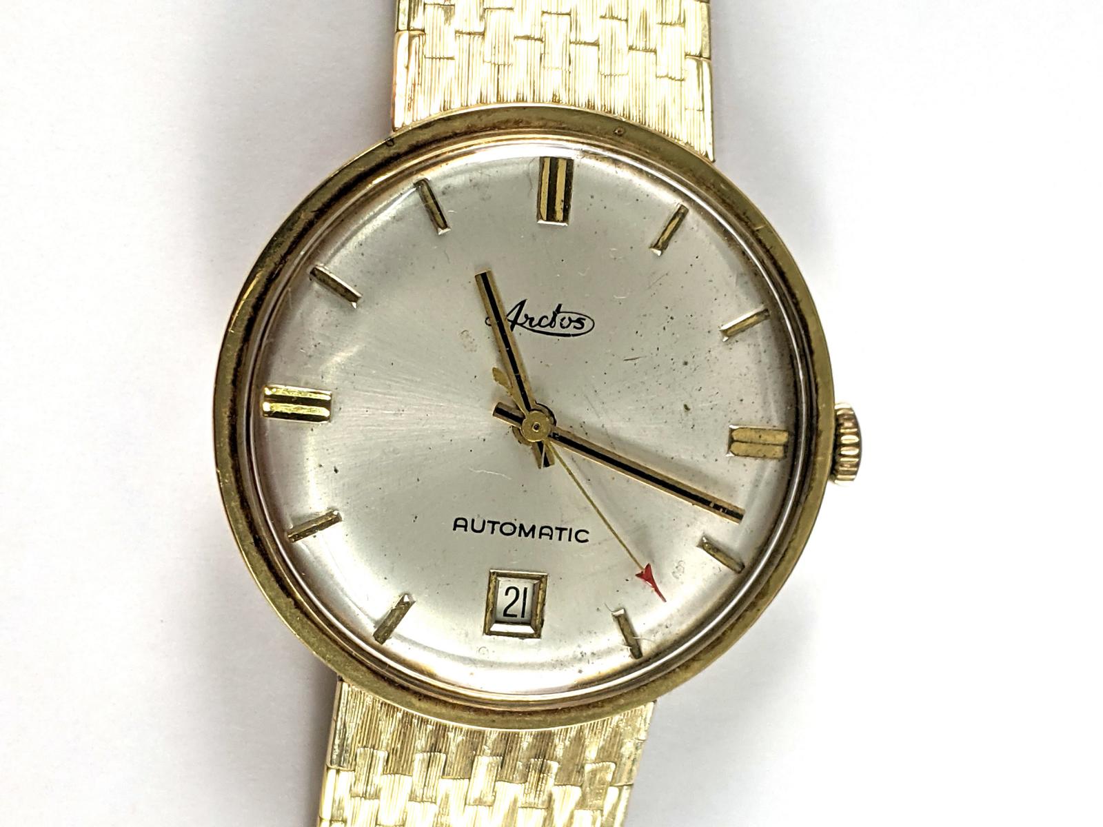 Artos Automatic Herrenarmbanduhr aus den 60er Jahren, 14 Karat Gelbgold - Image 3 of 5