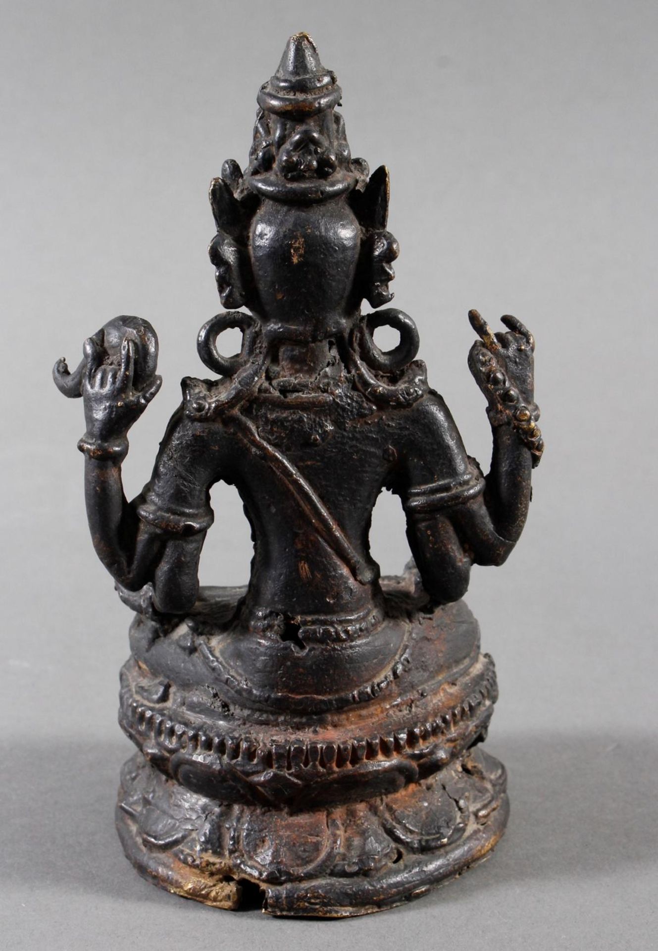 Bronze Buddha, Indonesien, 18./19. Jahrhundert - Bild 8 aus 11