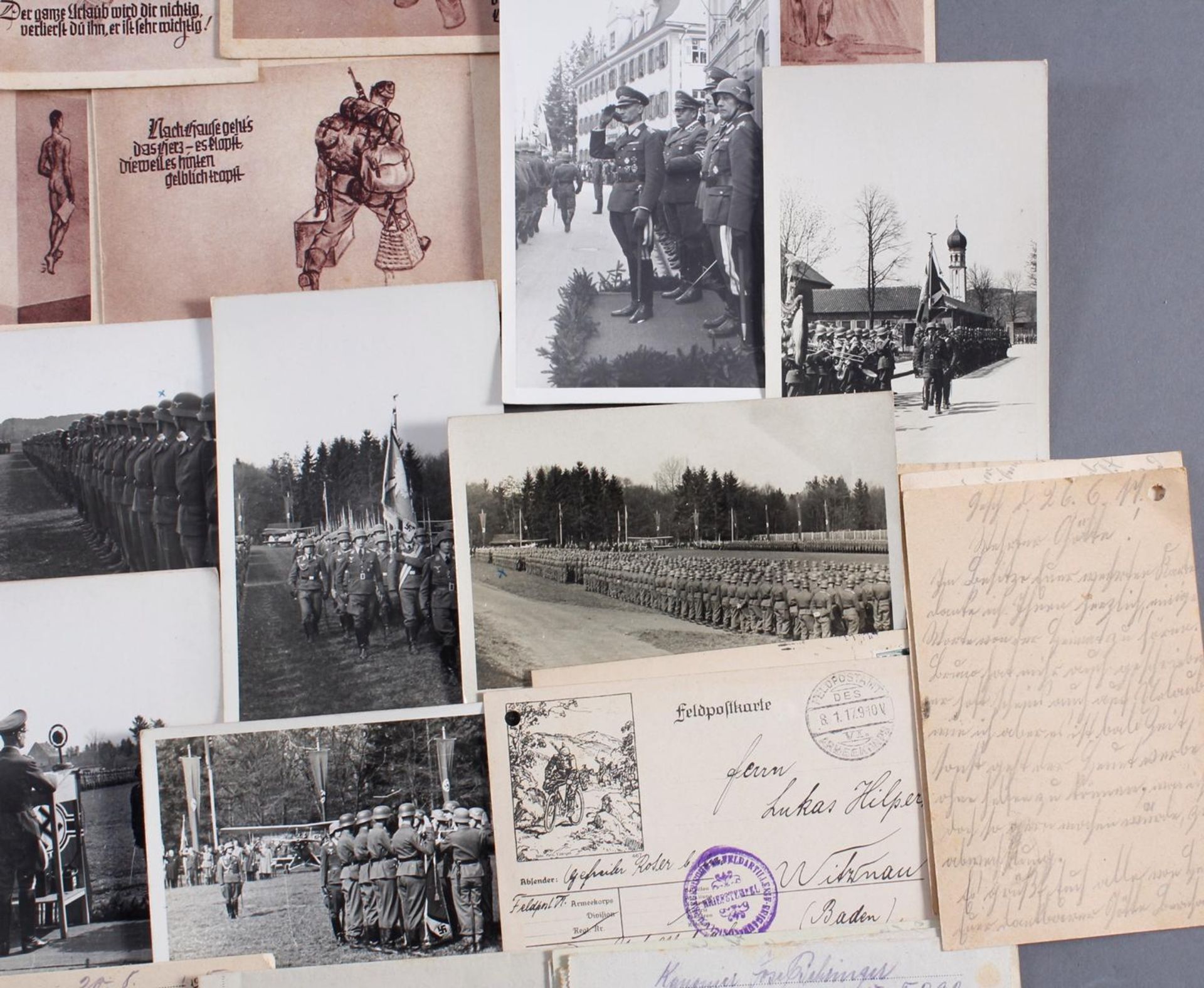 Feldpostbriefe Fotos und Postkarten aus der Zeit des 1. und 2. WK - Image 6 of 6