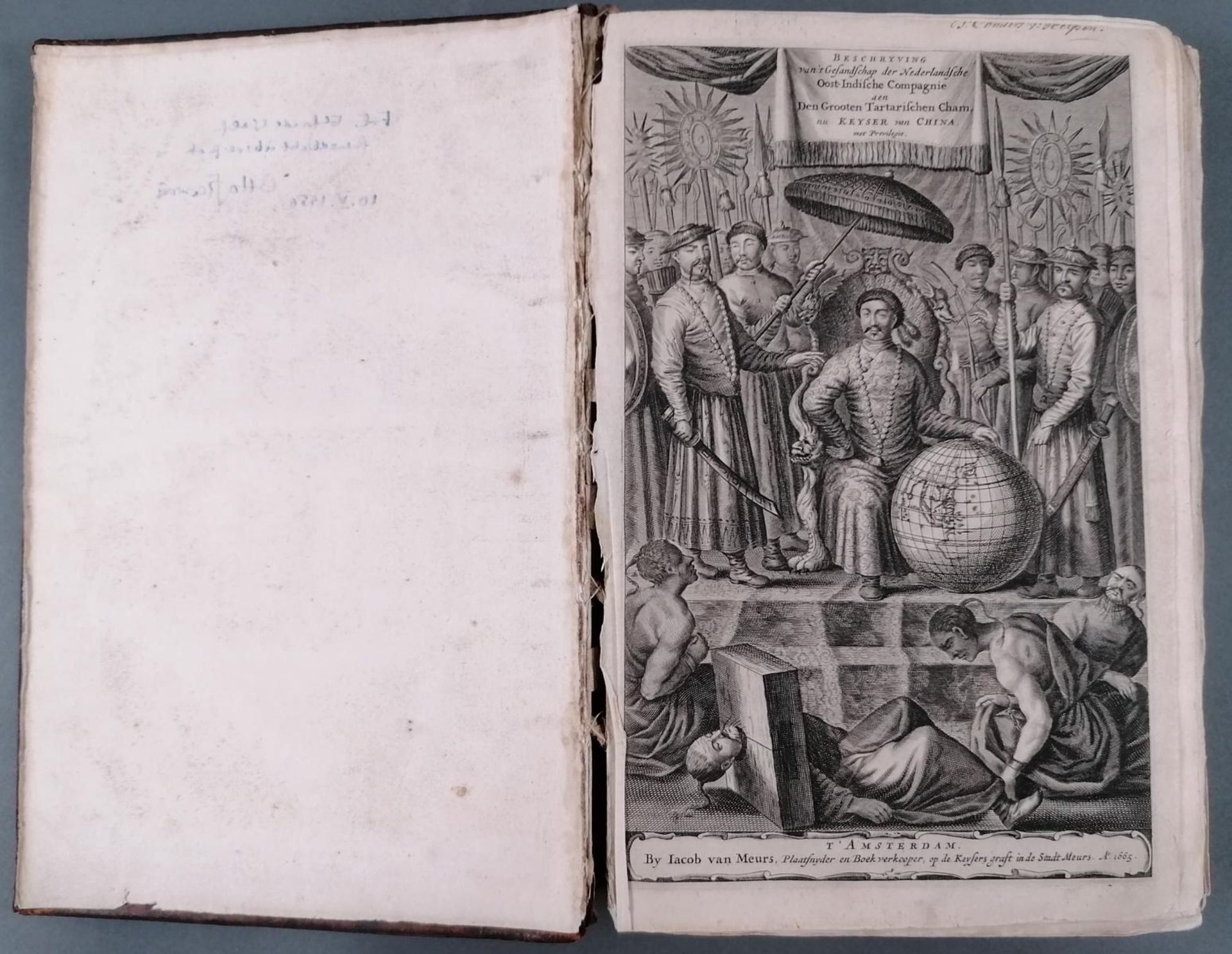 Nieuhofs China-Buch. 1665. (Die Gesandtschaft der Niederländischen Ostindienkompanie an den großen T - Image 3 of 26