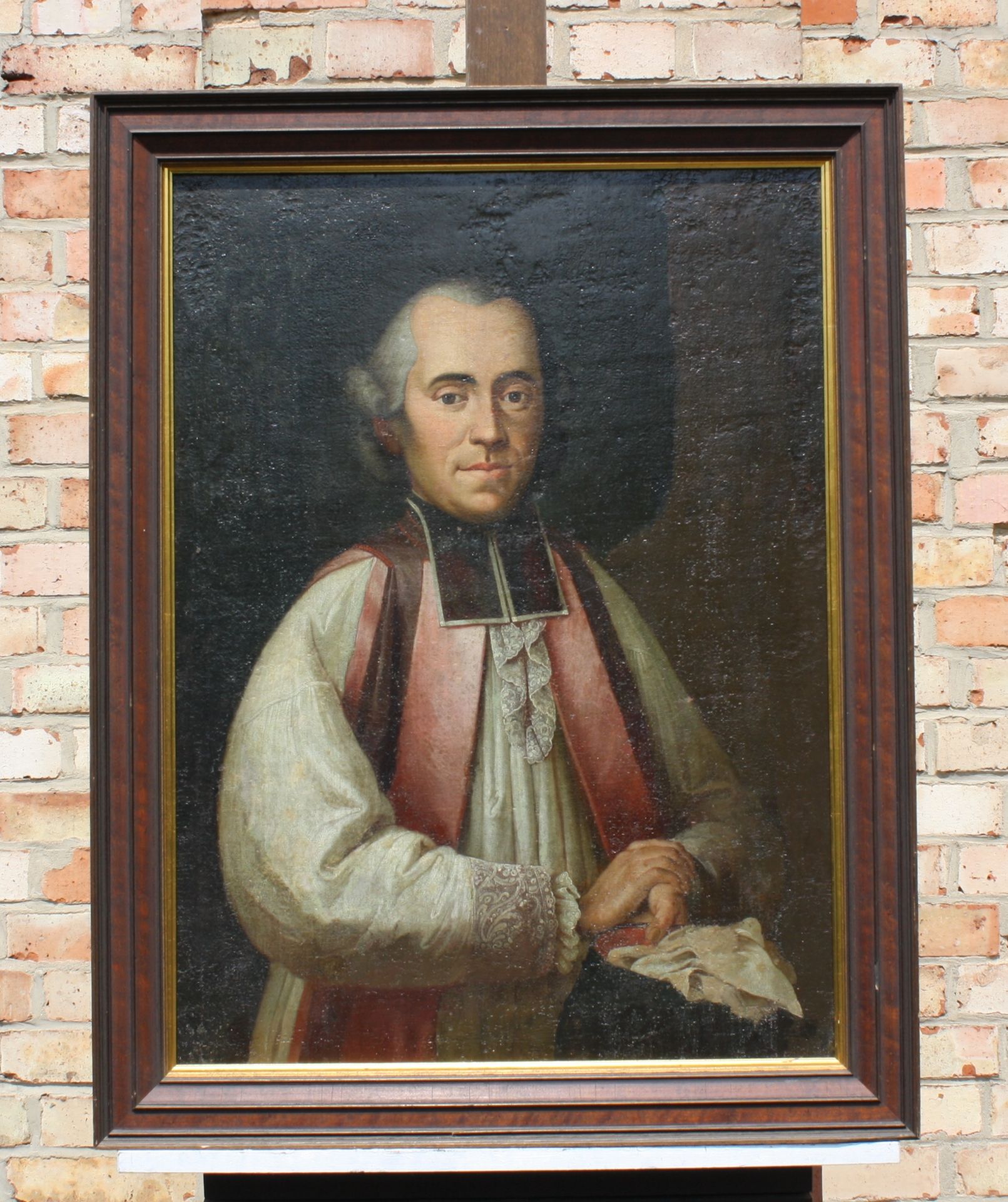 Porträt eines Geistlichen. Unbekannter Maler, wohl 17./18. Jahrhundert