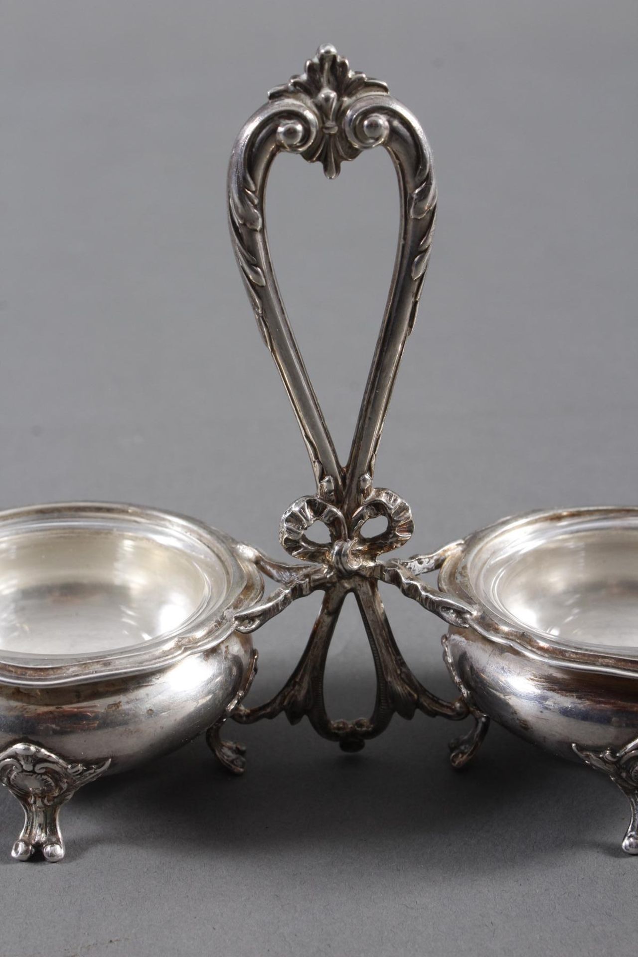 Doppelsaliere Silber, Frankreich um 1860 - Bild 4 aus 8