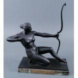 Skulptur Weiblicher-Akt, Bogenschütze