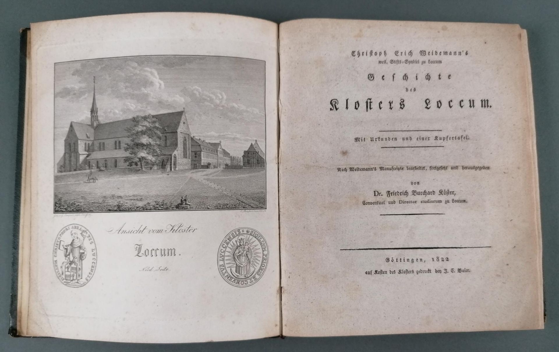 Geschichte des Kloster Loccum 1822 - Image 2 of 4