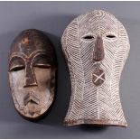 2 Masken Kifwebe Songye - DR Kongo