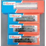 Roco E-Lok 43448 digital mit 3 Waggons Spur H0