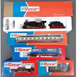 Roco Dampflok 43220 mit 4 Waggons Spur H0 in den Originalverpackungen