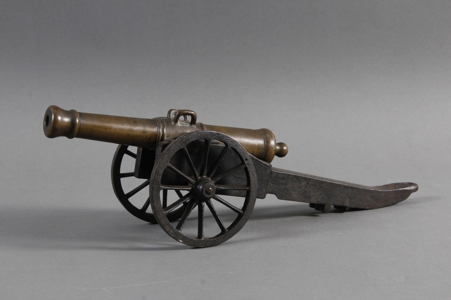 Miniatur-Kanone aus Bronze 19. Jahrhundert