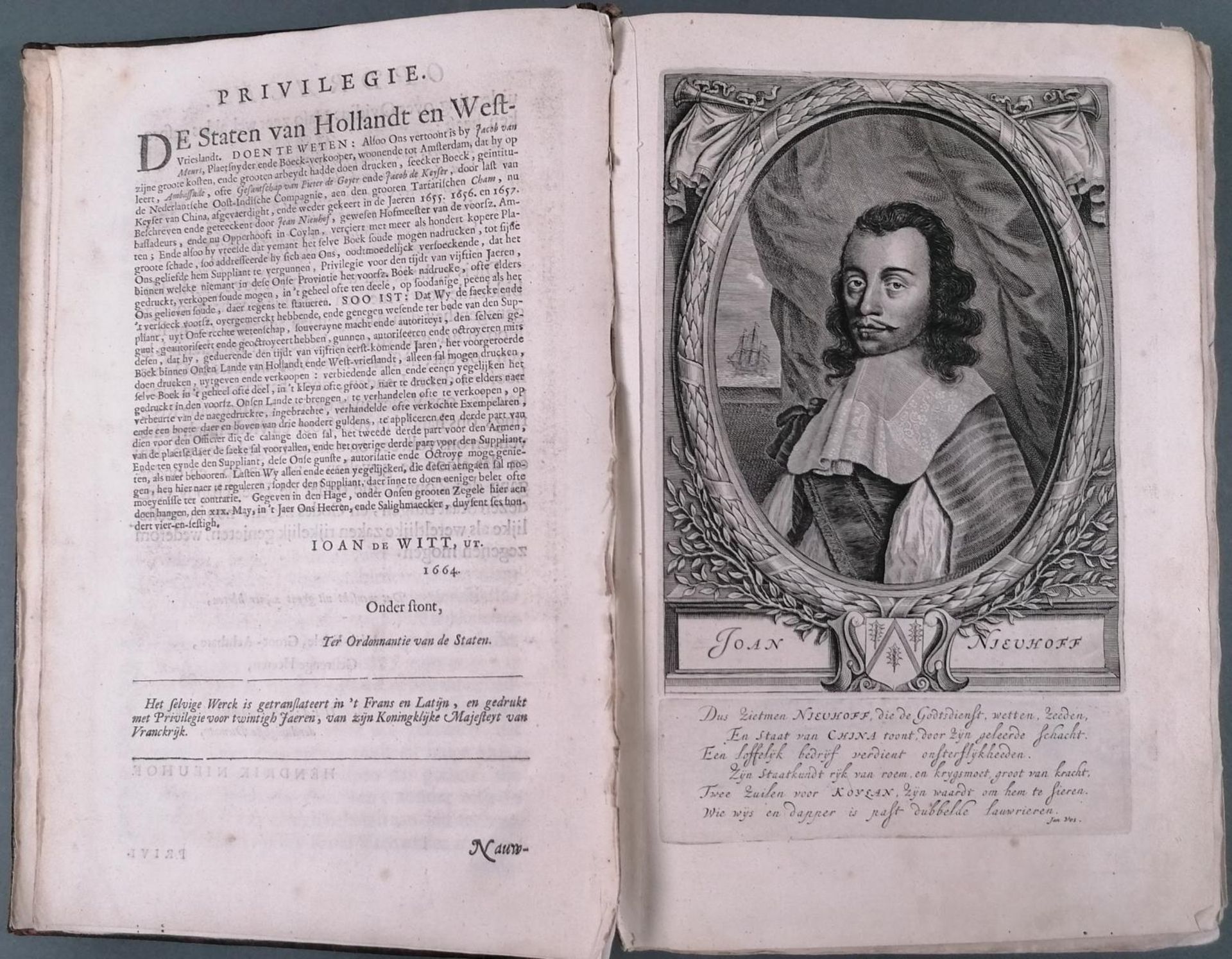 Nieuhofs China-Buch. 1665. (Die Gesandtschaft der Niederländischen Ostindienkompanie an den großen T - Image 6 of 26
