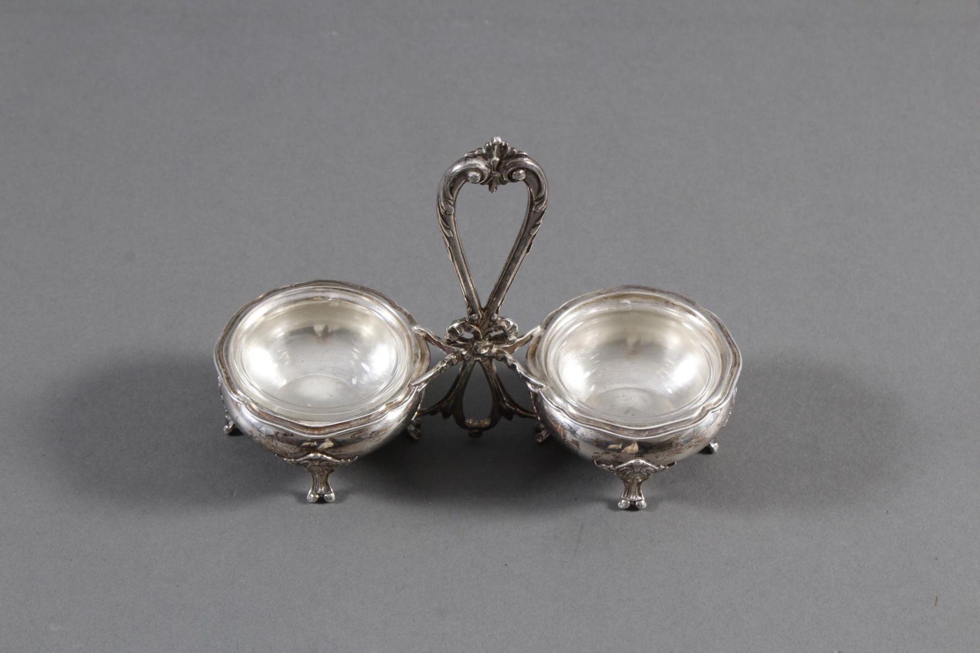 Doppelsaliere Silber, Frankreich um 1860 - Image 8 of 8