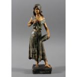 Bronze Frauenskulptur, Esmeralda, Emanuel Villanis (1958-1914)
