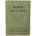 MERKBUCH FÜR DIE HIPO (HILFPOLIZEI)