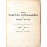 EINLEITUNG REICHS-GESETZ- UND REGIERUNGSBLATTE 1848/49