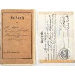 SOLDBUCH SANITÄTS-VIZEFELDWEBEL