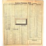 FAHRPLAN 1934 UND STRECKENKARTE