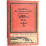 AMTLICHES FERNSPRECHBUCH FÜR DAS ORTSNETZ WIEN 1939