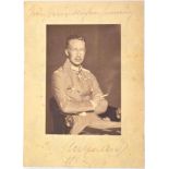 PORTRAITFOTO UND ORIGINALUNTERSCHRIFT KRONPRINZ WILHELM