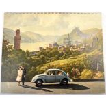 VOLKSWAGEN-WANDKALENDER 1962