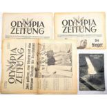 KONVOLUT OLYMPIA-ZEITUNG 1936