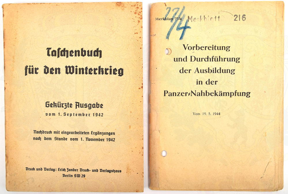 MERKBLATT PANZER-NAHBEKÄMPFUNG 1944