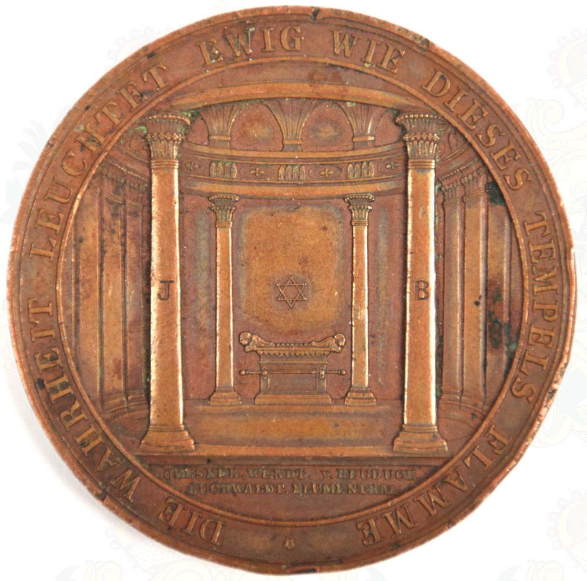 BRONZEMEDAILLE VON GOTTFRIED LOOS - Bild 2 aus 2