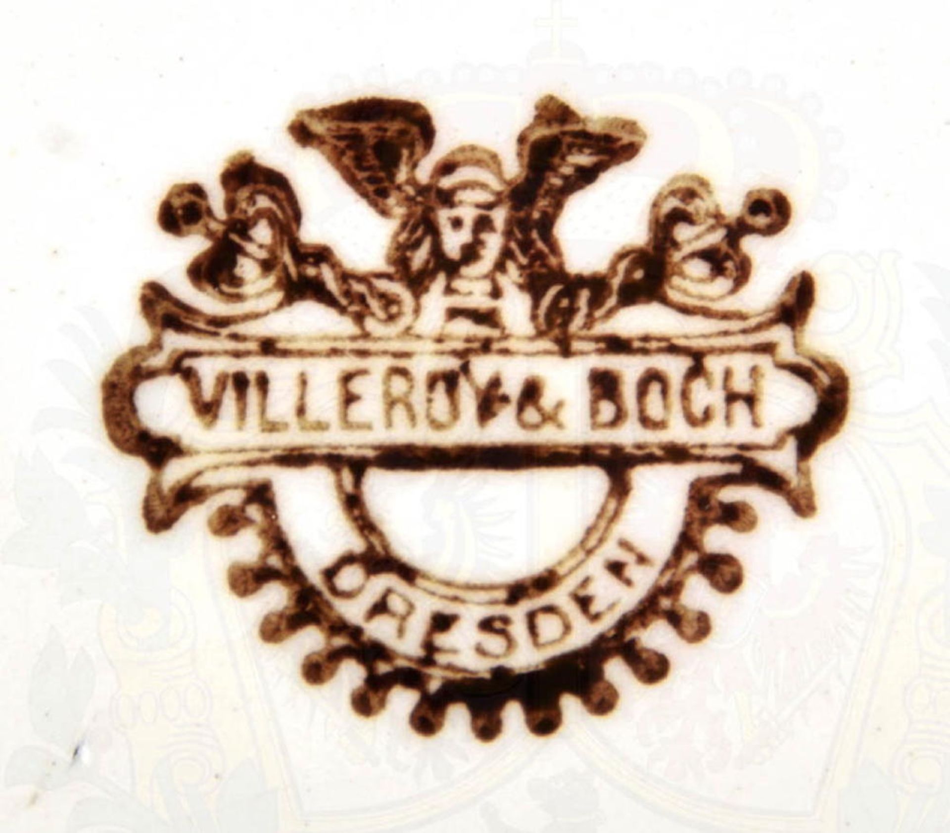 Villeroy Und Boch Dresden Stempel Bedeutung 2 NACHTTÖPFE: Steinzeug, glasiert, Bodenmarke „Villeroy & Boch Dresden