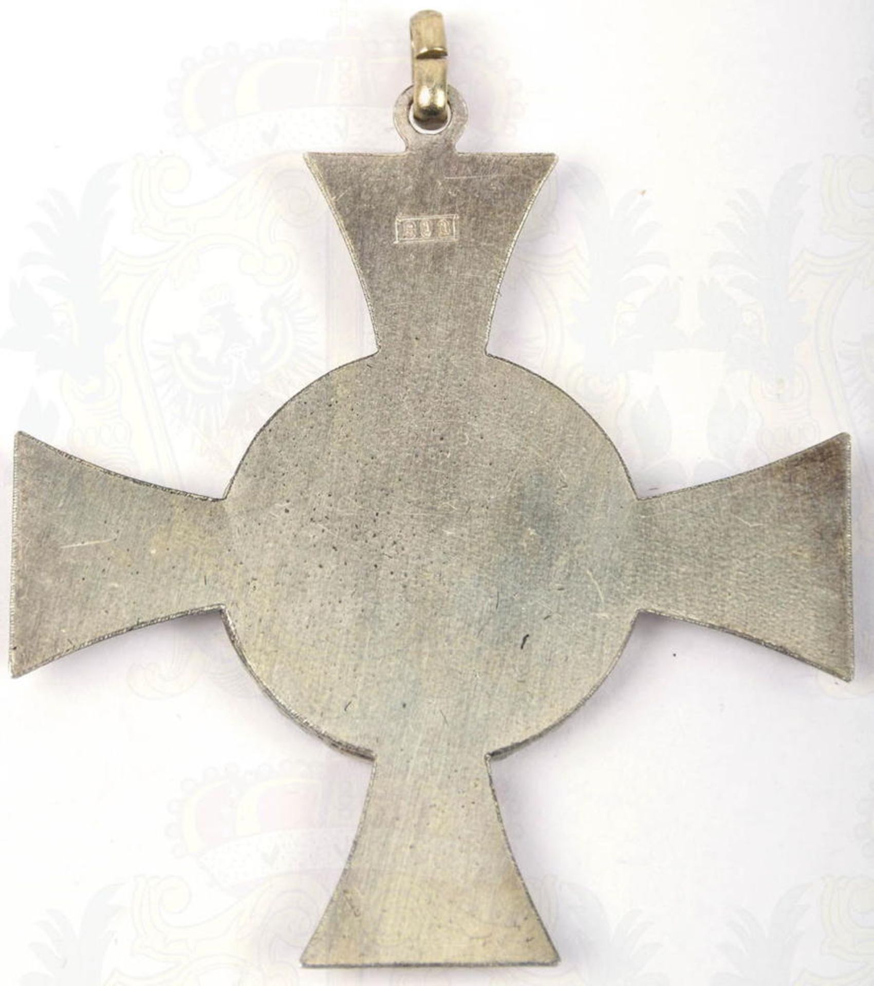 DRK-SCHWESTERNKREUZ MIT EICHENKRANZ, 2. Form, Silber, erhaben punziert „800“ im Rechteck, sep. Medai - Bild 2 aus 4