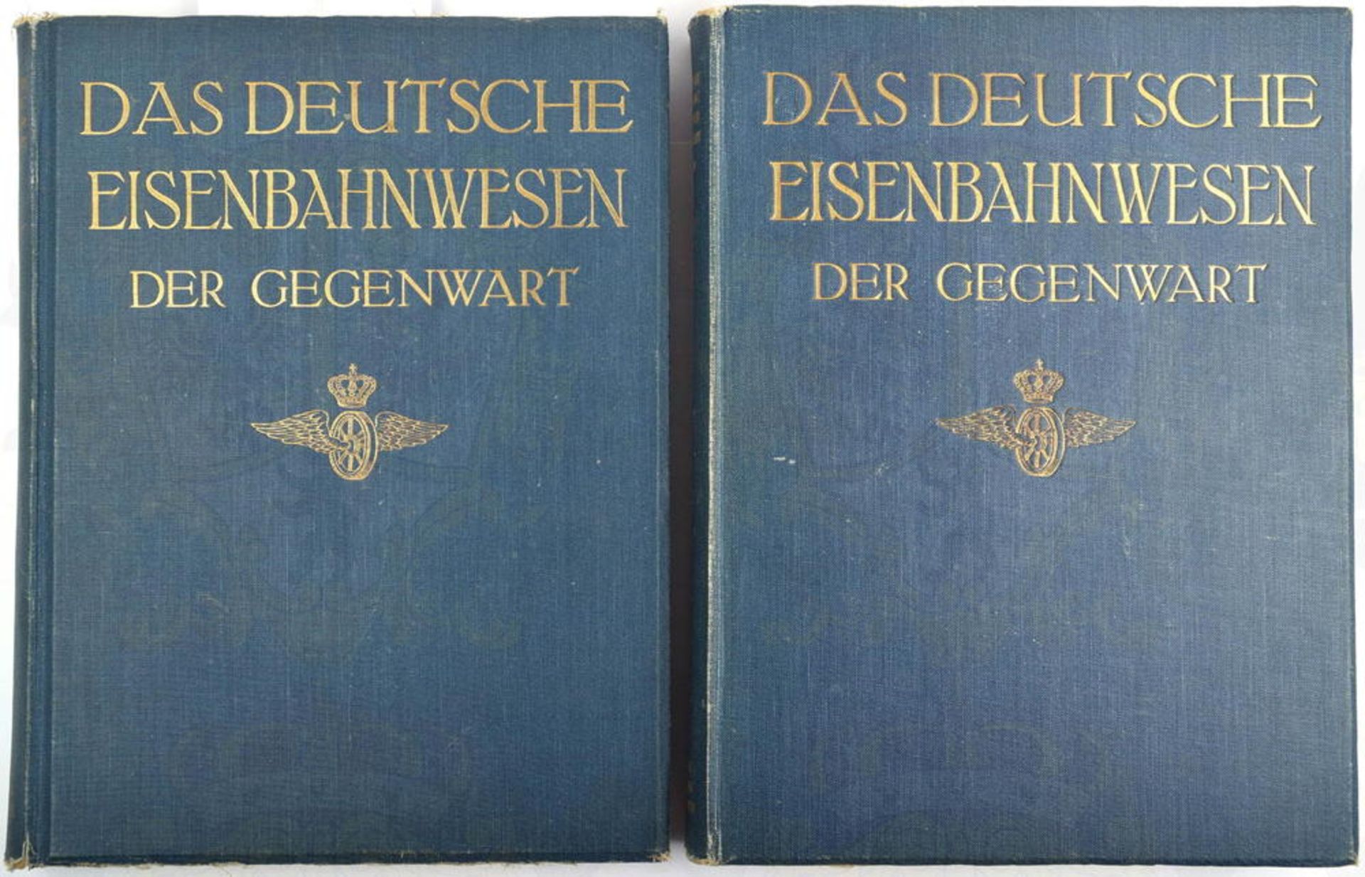 DAS DEUTSCHE EISENBAHNWESEN DER GEGENWART, Bde. 1 und 2, Berlin 1911, Fotos, tls. farb. Abb., Tafeln
