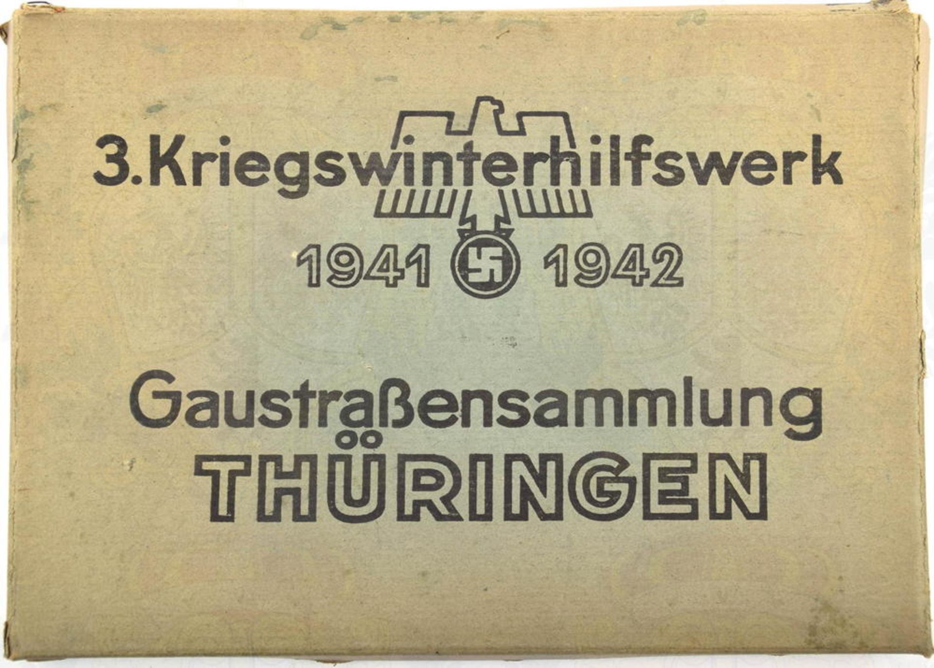 12 WHW-ABZEICHEN TIERE DES THÜRINGER WALDES, Gaustraßensammlung Thüringen 3. KWHW 1941/1942, Kunstst