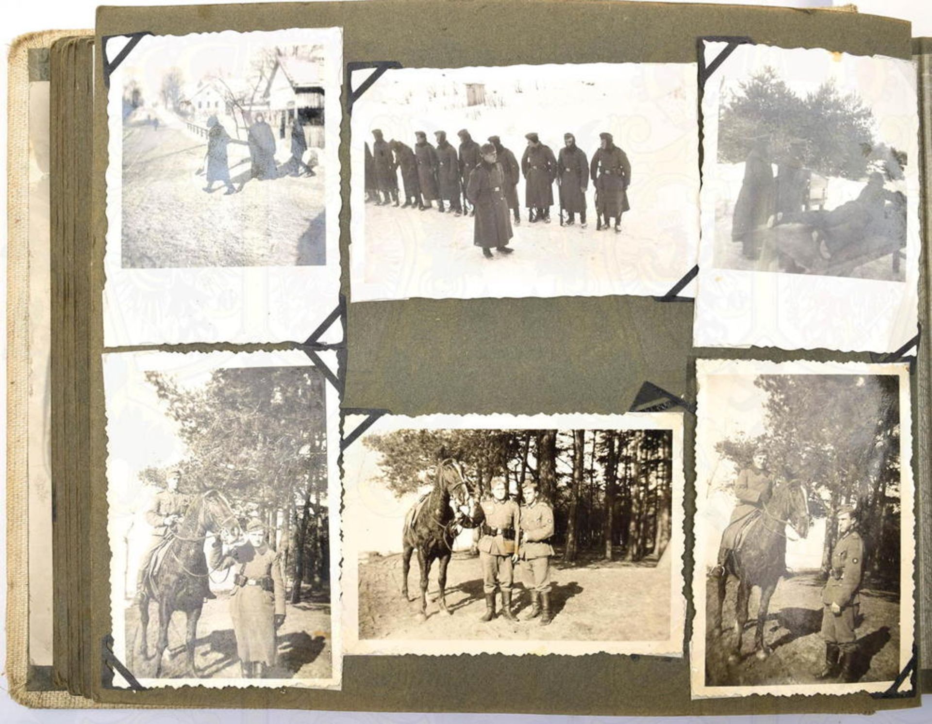 FOTOALBUM GEFREITER DES HEERES aus Graz/Ostmark, mit 140 Fotos u. 17 AK, 1939- 1941, Westfeldzug, ze - Bild 3 aus 4