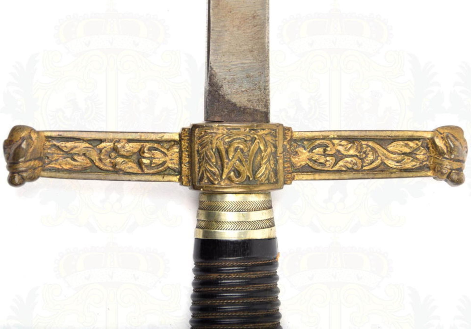 DEGEN, blanke zweischneidige Klinge m. 24cm langer Fehlschärfe, eingeschlagene Bez. „Toledo“, L. 75c - Bild 10 aus 11
