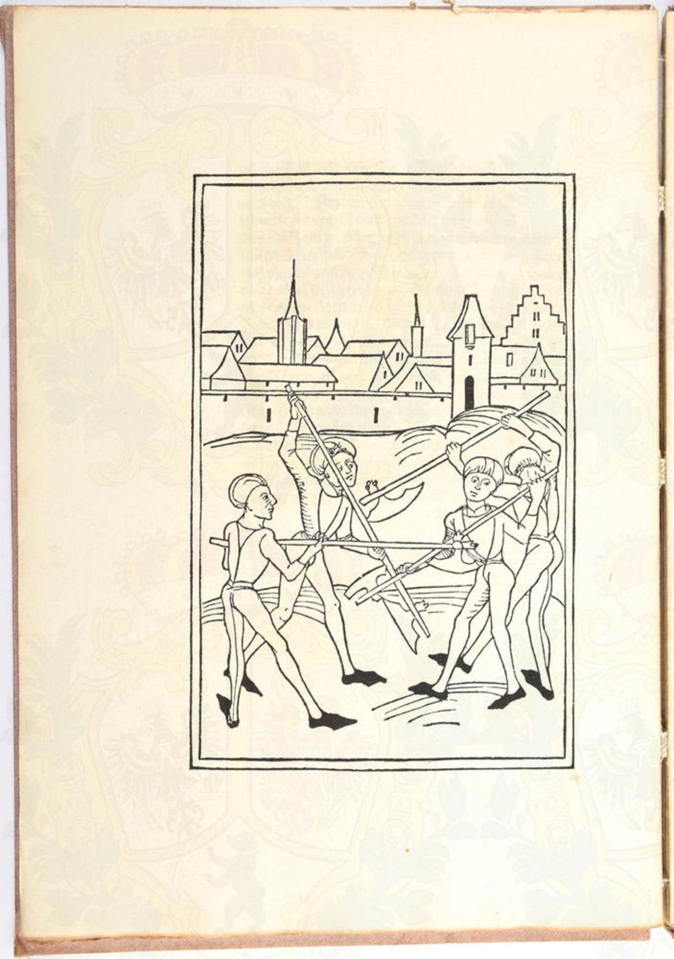 THOMAS LIRER SCHWÄBISCHE CHRONIK, „gedruckt von Konrad Dinchmut in Ulm am 12.1.1486“, Nachdruck - Image 2 of 2