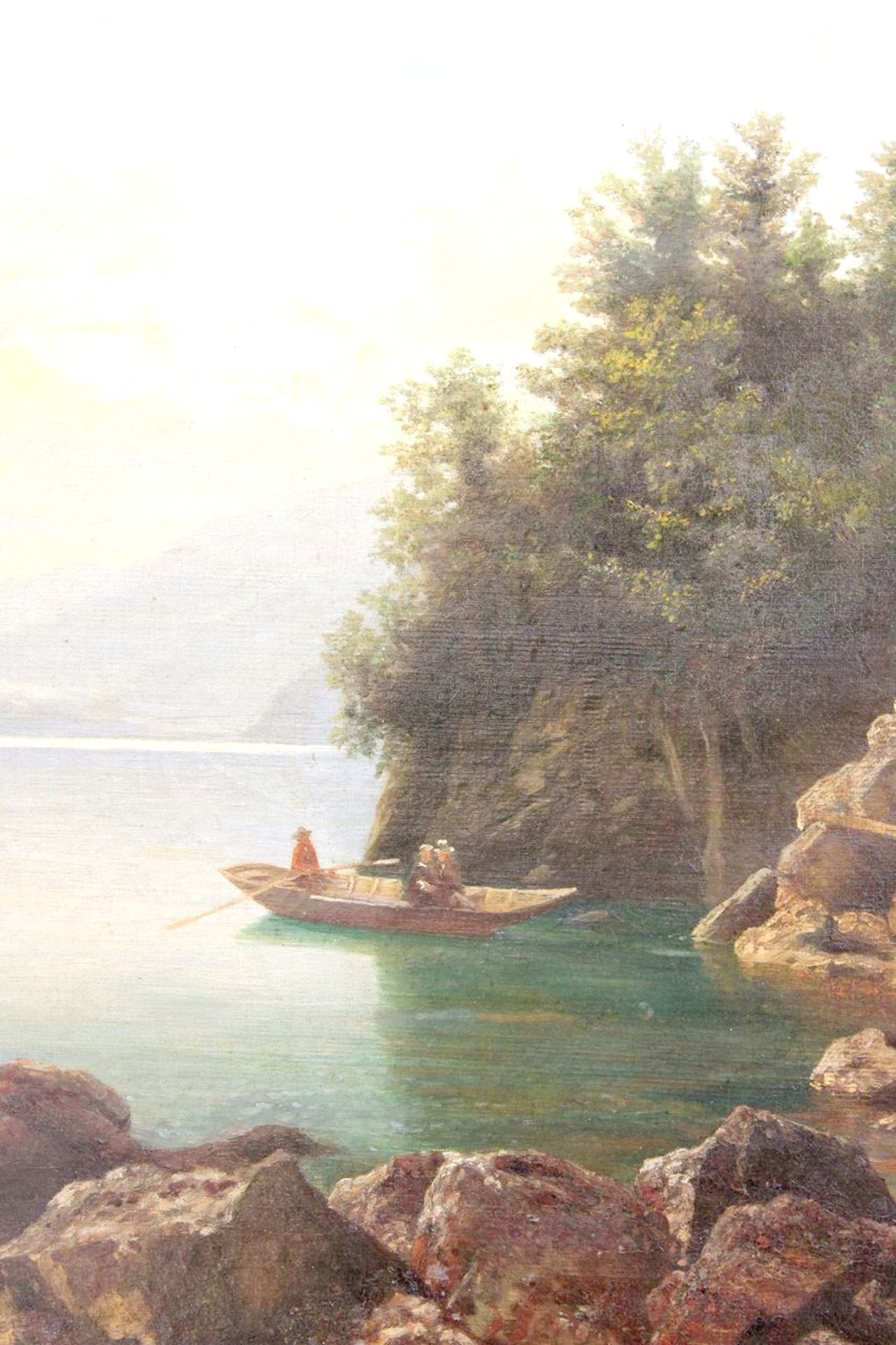 Dahl, Carl " Ruderboot auf dem Gebirgssee " - Bild 4 aus 7